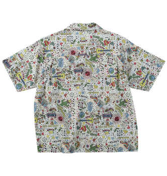 大きいサイズ KRIFF MAYER かるさらエアー総柄プリント開襟半袖シャツ 3L 4L 5L 6L 8L MC752601-02208 ラッピング可 送料無料 即日発送-1