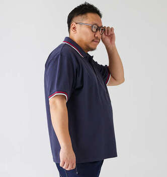 大きいサイズ Mc.S.P 鹿の子ラインリブ衿半袖ポロシャツ 3L 4L 5L 6L 7L 8L MC842623-02239 ラッピング可 送料無料 即日発送-2