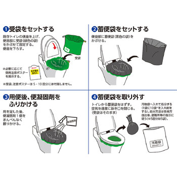 非常時トイレ ベンリー袋G 防臭袋プラス 30GBI 10V 30回分セット 送料無料-7