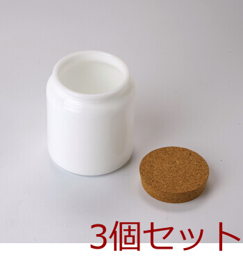 ? ぎょく ガラス コルクポット 角 丸 ミルク缶 食材容器 日本製 3セット 送料無料-3