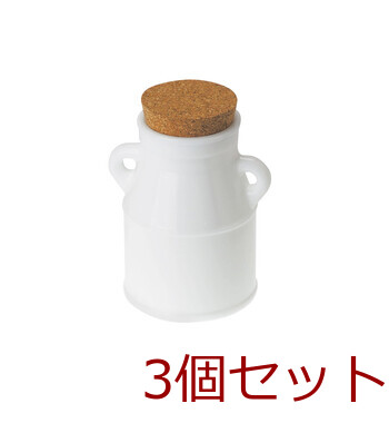 ? ぎょく ガラス コルクポット 角 丸 ミルク缶 食材容器 日本製 3セット 送料無料-4