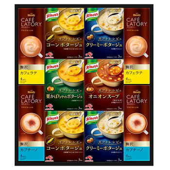 クノール〈ギフトレシピ〉クノールスープ＆コーヒーギフト　30015020 ラッピング可 送料無料-1