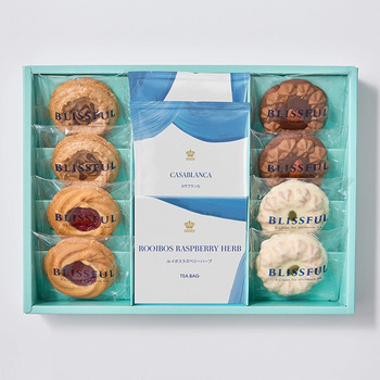 ４種の焼き菓子＆ロイヤル コペンハーゲン ドリップコーヒー＆ティーセット１１個入 ラッピング可 送料無料-0