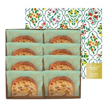 望月シェフ×ホシフルーツ ７種のフルーツが詰まった デザートパウンドケーキ ８個入 ラッピング可 送料無料-0