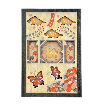 御朱印帳 だるま 花と傘 猫と手毬 猪鹿蝶 和柄 日本製 送料無料-10