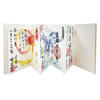 御朱印帳 だるま 花と傘 猫と手毬 猪鹿蝶 和柄 日本製 送料無料-12