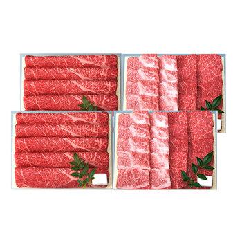 兵庫 三田屋総本家 黒毛和牛すきしゃぶ 焼肉セット モモ380g ×2 焼肉用 モモ180g バラ180g ×2 牛肉 牛もも 等 送料無料-1