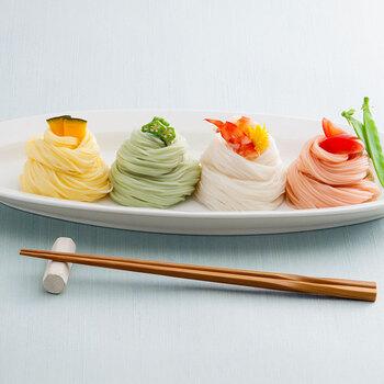 奈良 池利 夏野菜を使った三輪素麺 各50g×各6 そうめん 送料無料-2