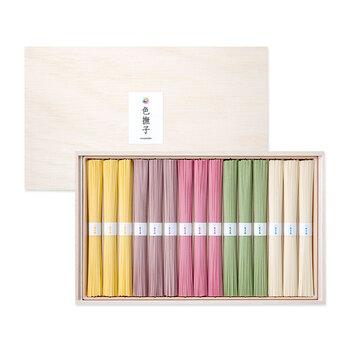 奈良 池利 三輪素麺 色撫子 各50g×各3 そうめん 送料無料-1