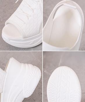 厚底ニットサンダル スポーツサンダル 夏 送料無料 即日発送-9