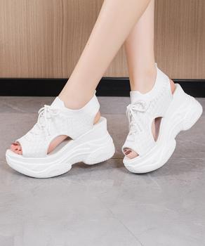 厚底ニットサンダル スポーツサンダル 夏 送料無料 即日発送-6