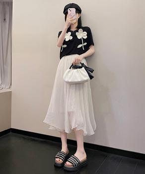 厚底サンダル パール付きフラットサンダル 送料無料 即日発送-4