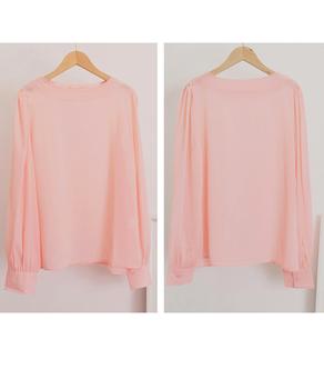 ブラウス ゆったり 長袖トップス 透け感 送料無料 即日発送-8