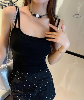 カップ付きキャミソール ブラトップ ブラカップ付きキャミソール。 送料無料 即日発送-2