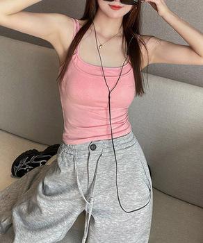 カップ付きキャミソール ブラトップ ブラカップ付きキャミソール。 送料無料 即日発送-8