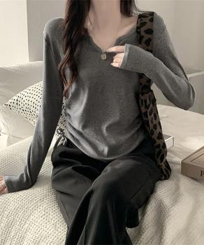 サイドドローストリングTシャツキーネック 送料無料 即日発送-6