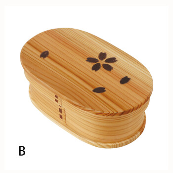 桜柄 曲げワッパ弁当箱 送料無料-1