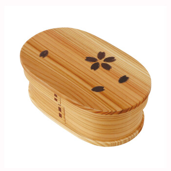 桜柄 曲げワッパ弁当箱 送料無料-4