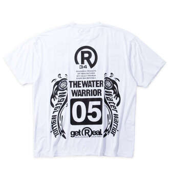 大きいサイズ RealBvoice DRYストレッチW WINGS半袖Tシャツ 3L 4L 5L 6L ホワイト ラッピング可 送料無料 即日発送-1