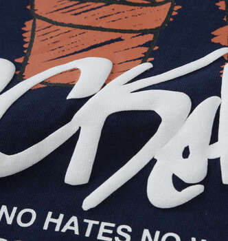 大きいサイズ b one soul DUCK DUDEフラワークレヨン半袖Tシャツ 3L 4L 5L 6L ネイビー ラッピング可 送料無料 即日発送-4