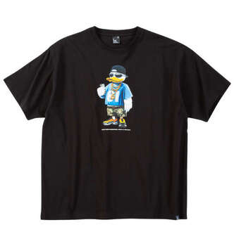 大きいサイズ b one soul DUCK DUDEストリートスタイル半袖Tシャツ 3L 4L 5L 6L ラッピング可 送料無料 即日発送-0