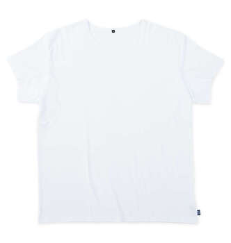 大きいサイズ EDWIN デニスラ二分袖クルーネックTシャツ 3L 4L 5L 6L 7L 8L　ホワイト ラッピング可 送料無料 即日発送-0