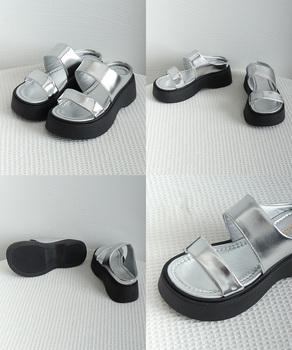 厚底サンダル スリッパサンダル 美脚 夏 送料無料 即日発送-9