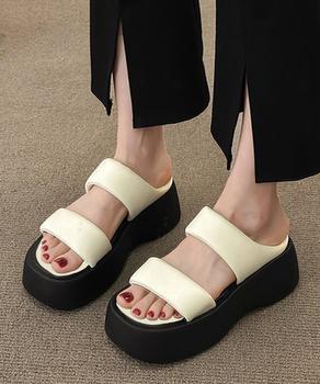 厚底サンダル スリッパサンダル 美脚 夏 送料無料 即日発送-2