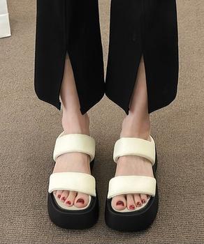 厚底サンダル スリッパサンダル 美脚 夏 送料無料 即日発送-3