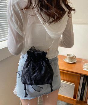 巾着ショルダーバッグ リボン付き 結婚式 送料無料 即日発送-2