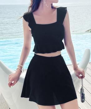 水着レディースフリルビキニ上下2点セット 送料無料 即日発送-2