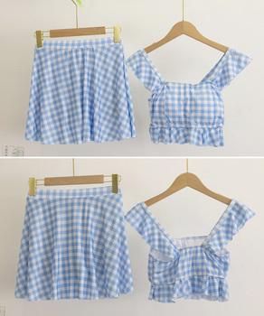 水着レディースフリルビキニ上下2点セット 送料無料 即日発送-8