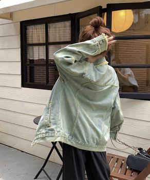 フリンジデニムジャケット ダメージデニム 送料無料 即日発送-7