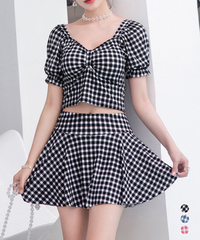 水着 レディース 盛れる水着2点セパレート水着 送料無料 即日発送-0