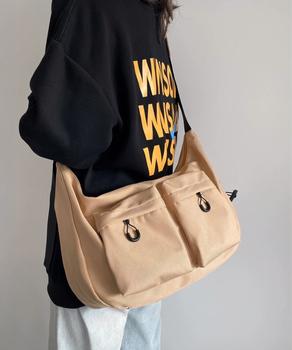 マルチポケットショルダーバッグナイロン鞄 送料無料 即日発送-4