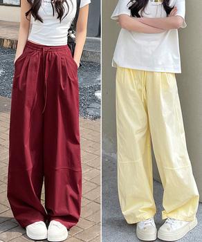 ワイドパンツハイウエストストレートパンツ 送料無料 即日発送-6