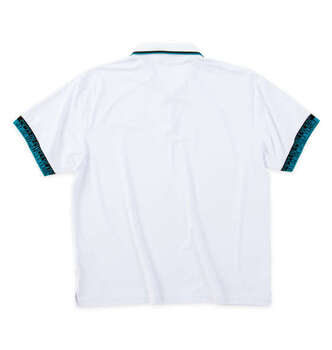 大きいサイズ SY32 by SWEET YEARS ライトストレッチワッペン半袖ポロシャツ 3L 4L 5L 6L ホワイト ラッピング可 送料無料 即日発送-1