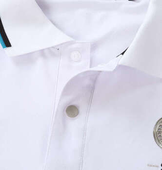 大きいサイズ SY32 by SWEET YEARS ライトストレッチワッペン半袖ポロシャツ 3L 4L 5L 6L ホワイト ラッピング可 送料無料 即日発送-3