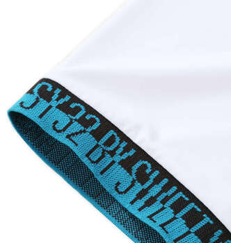 大きいサイズ SY32 by SWEET YEARS ライトストレッチワッペン半袖ポロシャツ 3L 4L 5L 6L ホワイト ラッピング可 送料無料 即日発送-5