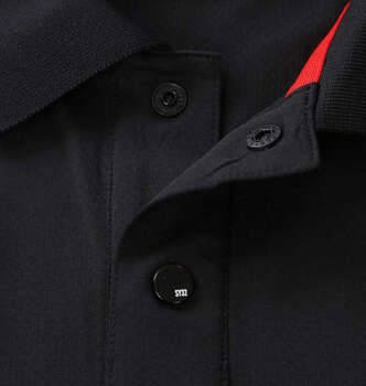 大きいサイズ SY32 by SWEET YEARS ライトストレッチワッペン半袖ポロシャツ 3L 4L 5L 6L ブラック ラッピング可 送料無料 即日発送-3