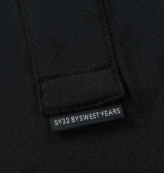 大きいサイズ SY32 by SWEET YEARS ライトストレッチワッペン半袖ポロシャツ 3L 4L 5L 6L ブラック ラッピング可 送料無料 即日発送-4