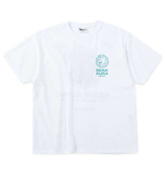 大きいサイズ Bear Aura T C天竺サガラ刺繍半袖Tシャツ 3L 4L 5L 6L 8L ホワイト ラッピング可 送料無料 即日発送-1