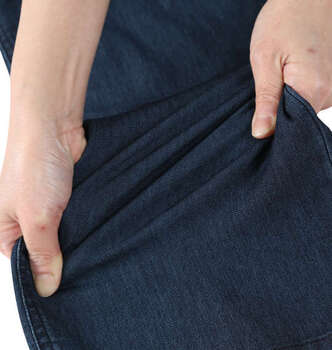 大きいサイズ ヒヤロン メッシュデニムイージーパンツ 3L 4L 5L 6L 7L 8L ネイビー ラッピング可 送料無料 即日発送-3