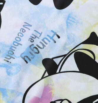 大きいサイズ NECOBUCHI SAN DRYハニカムメッシュ昇華総柄半袖Tシャツ 3L 4L 5L 6L 8L ホワイト ラッピング可 送料無料 即日発送-2