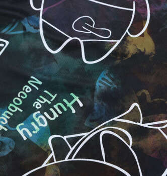 大きいサイズ NECOBUCHI SAN DRYハニカムメッシュ昇華総柄半袖Tシャツ 3L 4L 5L 6L 8L ブラック ラッピング可 送料無料 即日発送-2