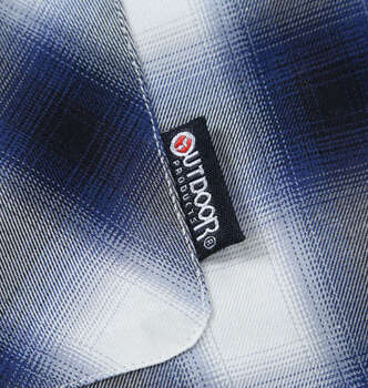 大きいサイズ OUTDOOR PRODUCTS ブロードチェックオープンカラー半袖シャツ 3L 4L 5L 6L 7L 8L ブルー系 ラッピング可 送料無料 即日発送-3