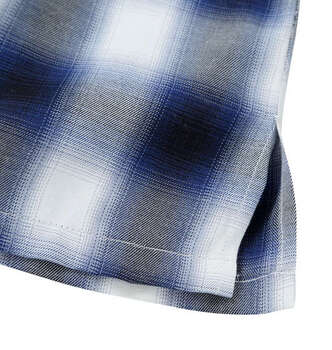 大きいサイズ OUTDOOR PRODUCTS ブロードチェックオープンカラー半袖シャツ 3L 4L 5L 6L 7L 8L ブルー系 ラッピング可 送料無料 即日発送-4