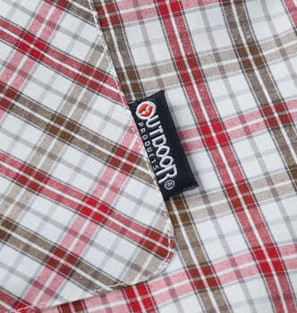 大きいサイズ OUTDOOR PRODUCTS ブロードチェックオープンカラー半袖シャツ 3L 4L 5L 6L 7L 8L レッド系 ラッピング可 送料無料 即日発送-3