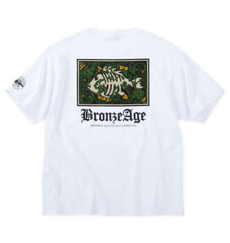 大きいサイズ BRONZE AGE プリント半袖Tシャツ 3L 4L 5L 6L 7L 8L ホワイト ラッピング可 送料無料 即日発送-0