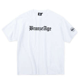 大きいサイズ BRONZE AGE プリント半袖Tシャツ 3L 4L 5L 6L 7L 8L ホワイト ラッピング可 送料無料 即日発送-1